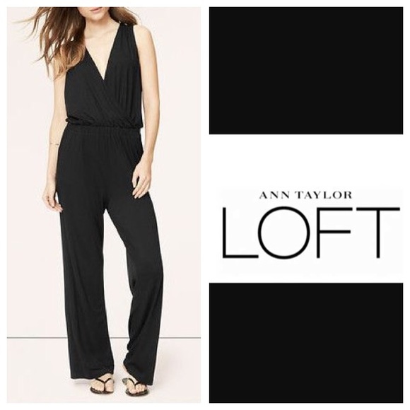 loft navy jumpsuit